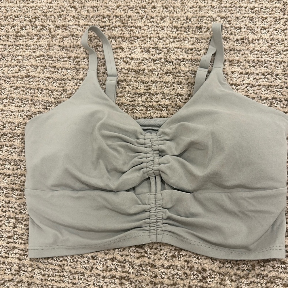 Athleta Bra Top, worn a handful of times, sage green